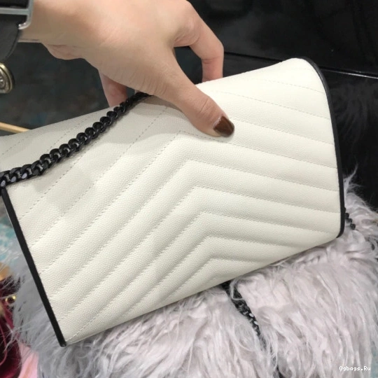 CHAIN MATELASSÉ CASSANDRE YSL WALLET 0815